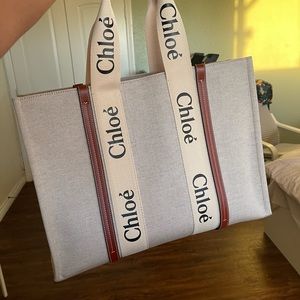 Chloe large woody tote bag